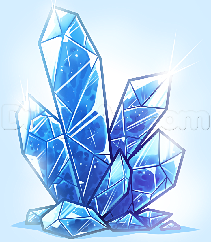 731x840 How To Draw Crystals, Step By Step, Stuff, Pop Culture, Free