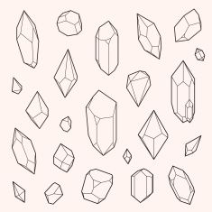 235x235 Crystal Illustration Geometric