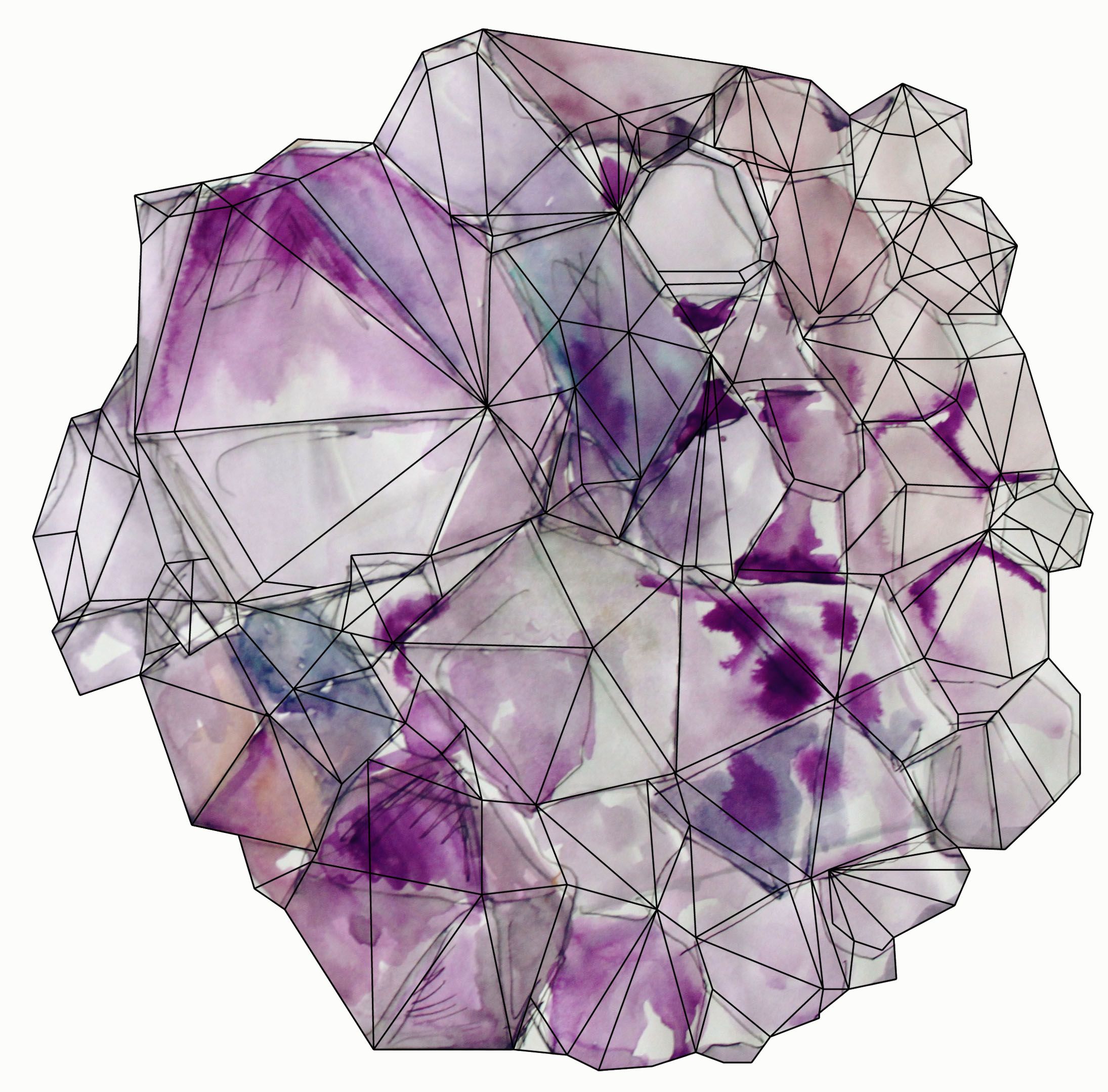 2190x2159 Crystal Illustration Geometric