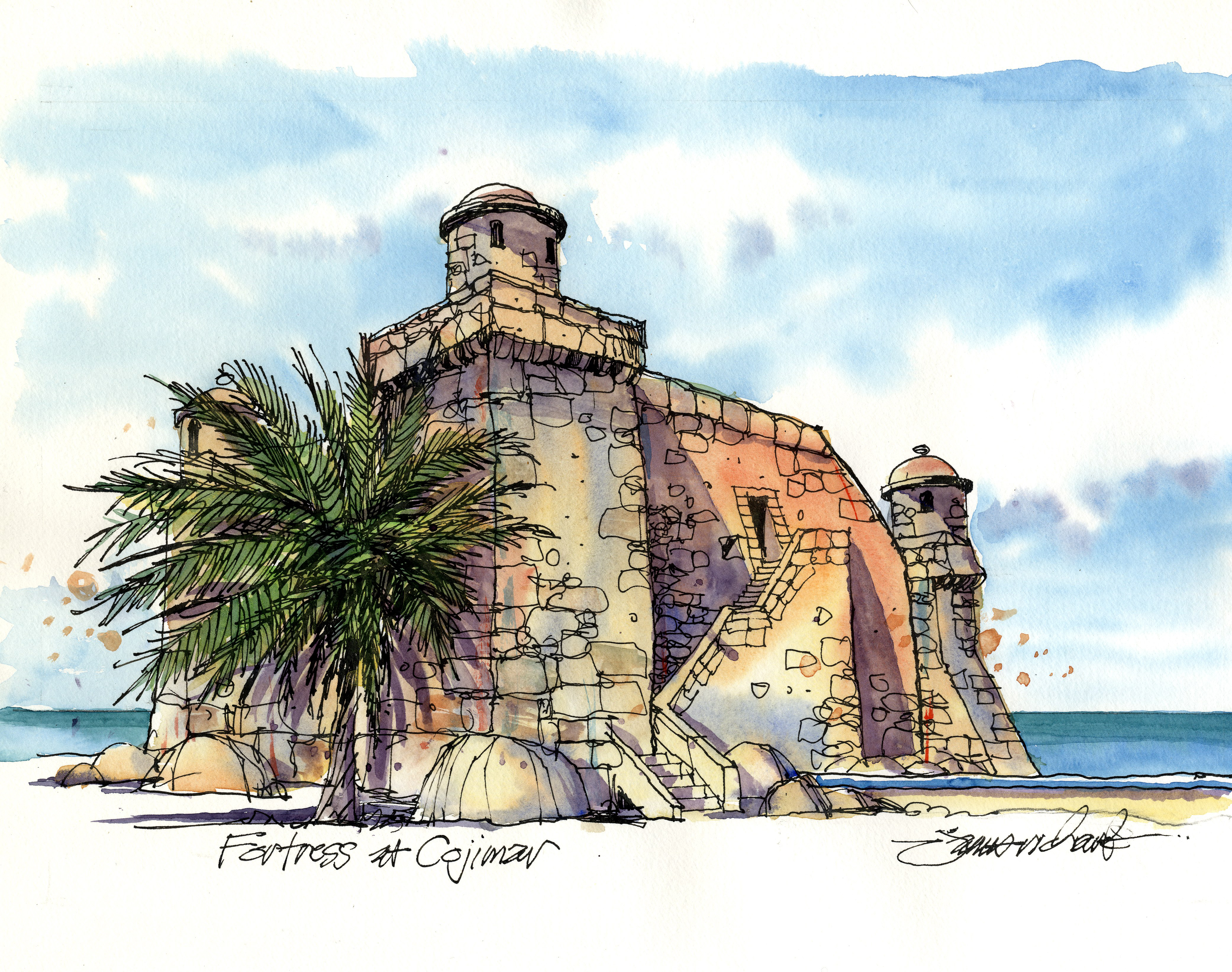 4164x3285 Drawing Hemingway's Cuba