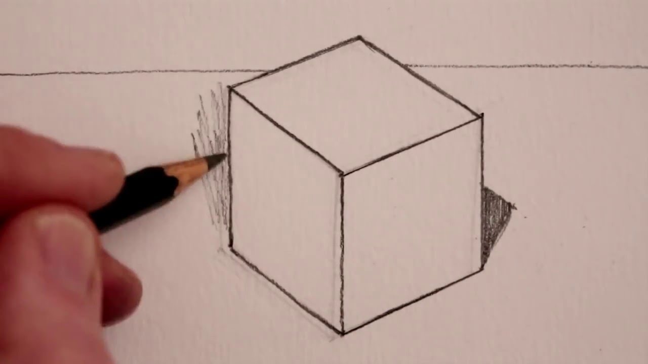 1280x720 How To Draw A Cube Step By Step
