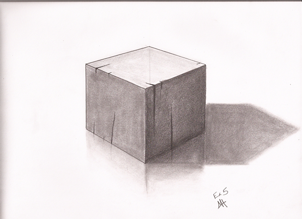 Cube Shadow Drawing at GetDrawings | Free download