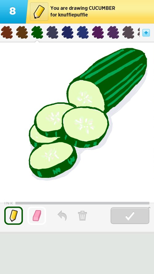 500x889 Cucumber Drawings
