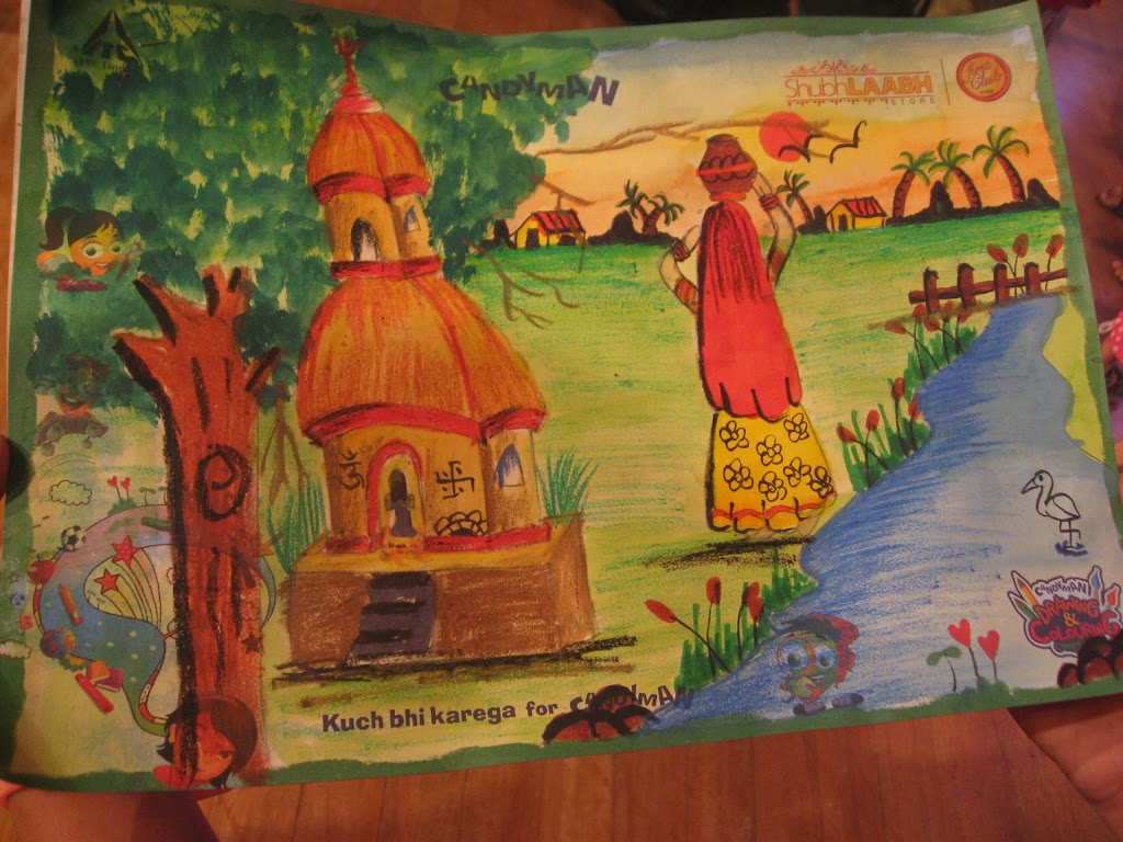 1024x768 Drawingpainting On Indian Culture Smart Indian Women