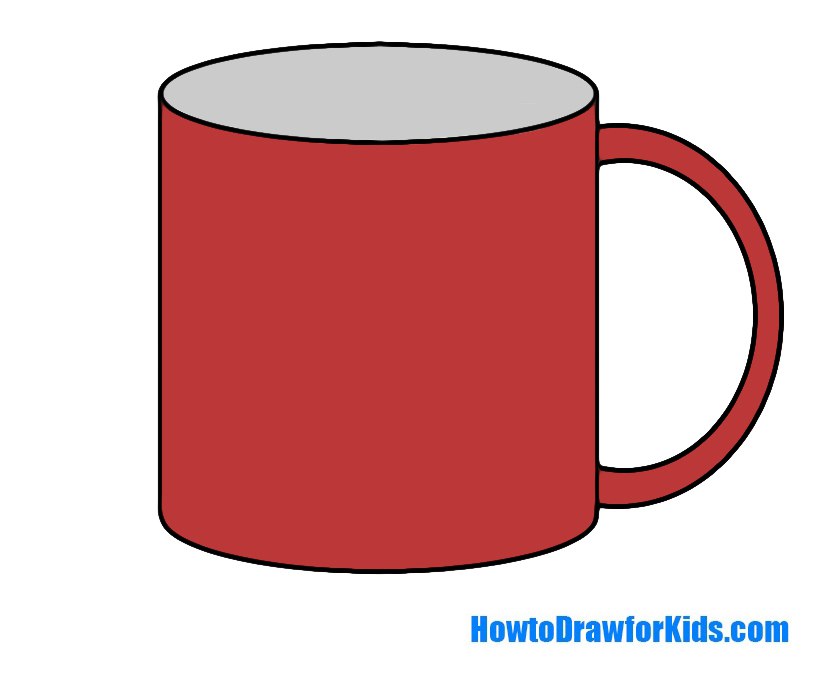 819x677 How To Draw A Mug For Kids Howtodrawforkids