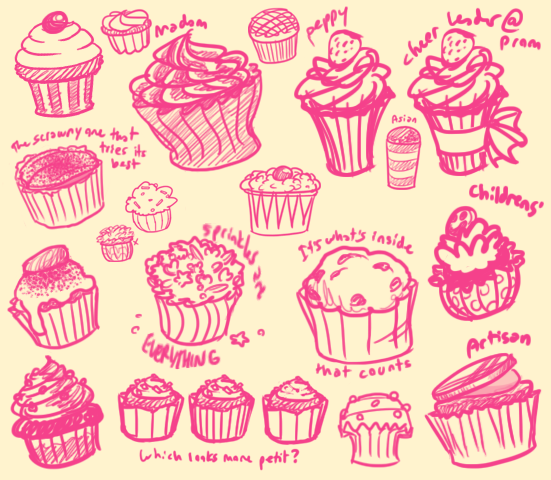 551x480 Cupcake Design Exploration By Yukotapioca