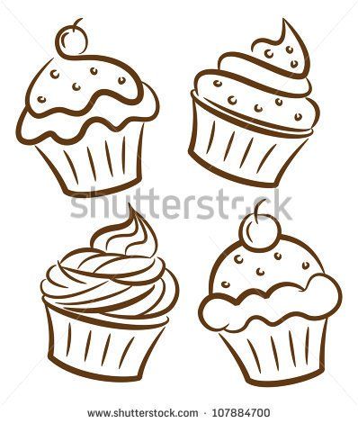 398x470 Image Result For Drawing Cupcakes Rockabilly