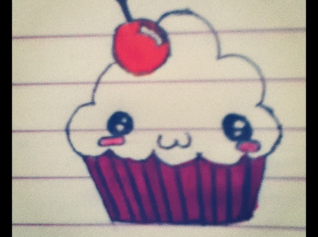640x478 How To Draw A Kawaii Cupcake