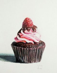 236x302 Colored Pencil Drawing Of A Cupcake By Sarah Melling. Colored