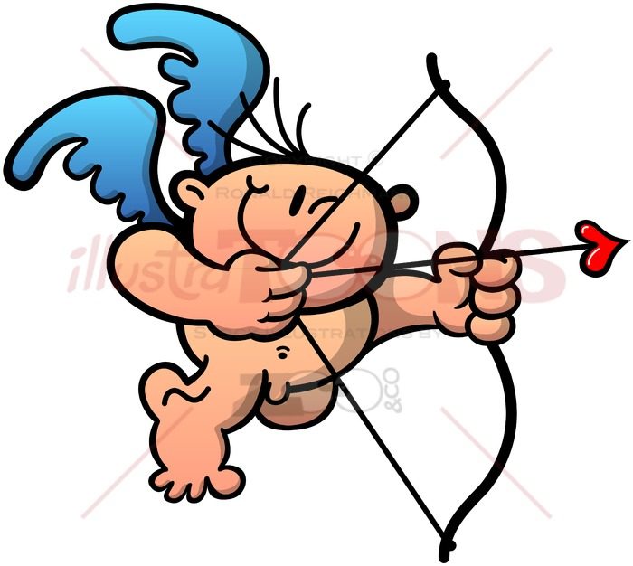 700x626 Drawing A Bow To Shoot A Love Arrow