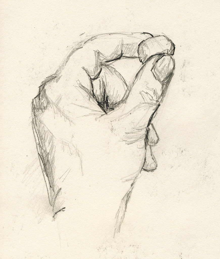 Cupped Hand Drawing at GetDrawings | Free download