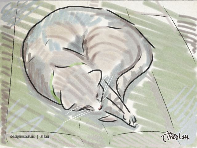 640x480 Sketch Cat Sleeping Blog.designosaur.us