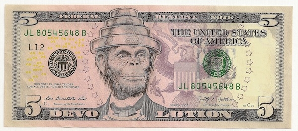 600x264 James Charles Devolution Ink Drawing On United States Bank Note