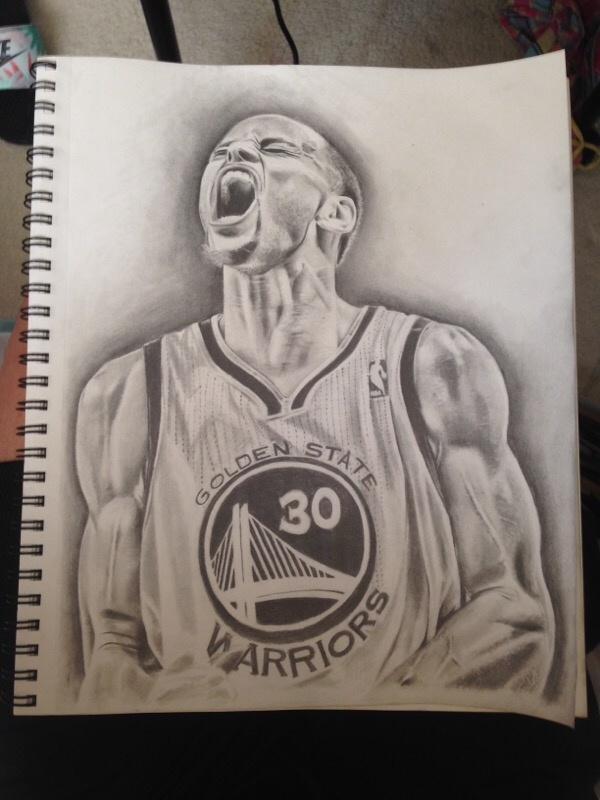 600x800 Stephen Curry Drawing Dope Sox