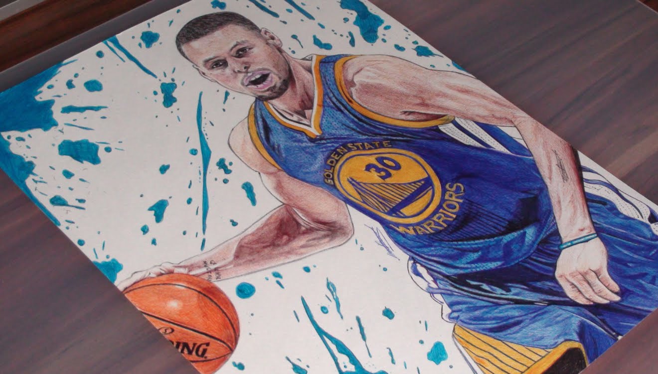 1320x751 Stephen Curry Pen Drawing