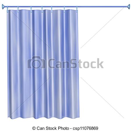 450x448 Shower Curtain Stock Illustration