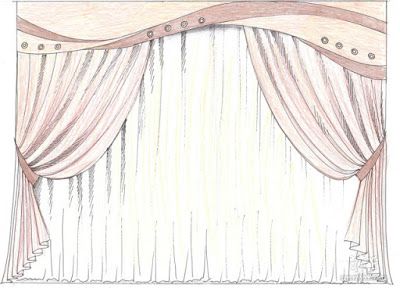400x288 Exellent Window Drapes Drawing Fancy Curtains In Design