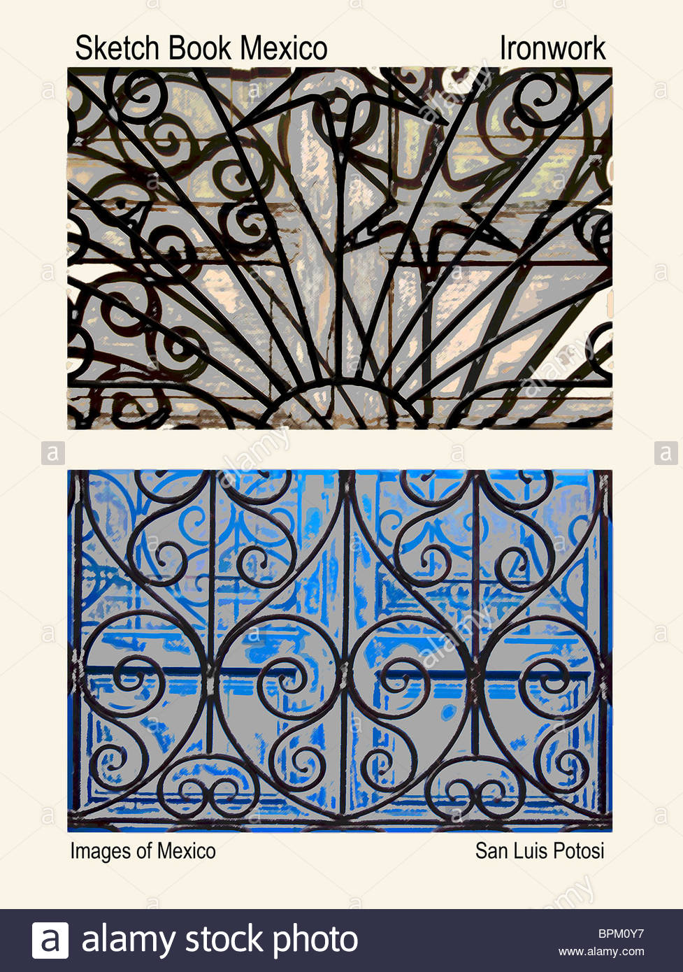 977x1390 Drawing Like Presentation Old Mexican Iron Steel Metal Curved