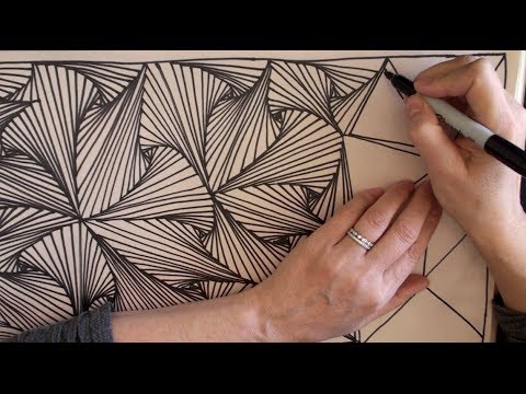 480x360 Speed Doodling 2 (Speed Drawing, Zentangle, Doodle, Pursuit Curves