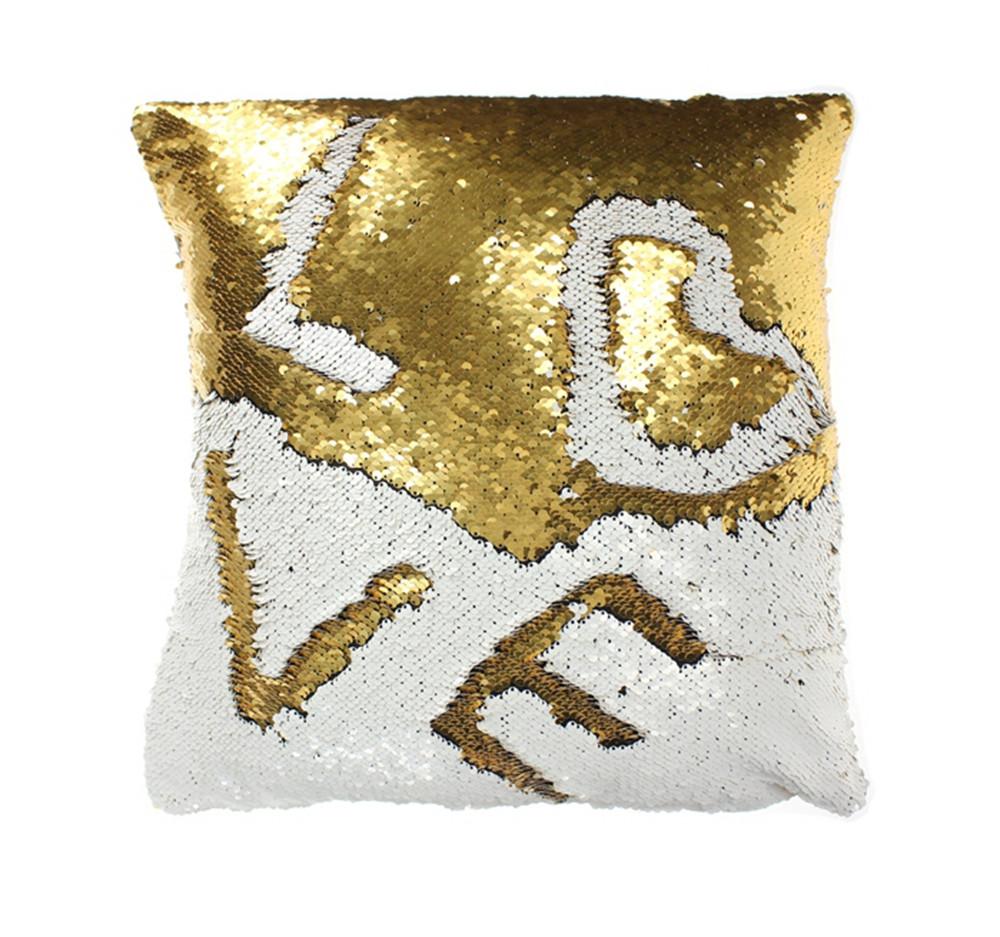 1000x937 Mermaid Sequin Throw Pillows Drawing Decorative Cushion