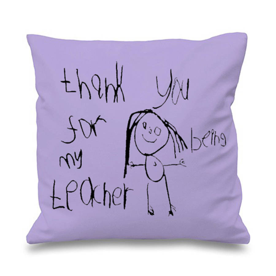 900x900 Personalised Cushion With Child's Drawing By Lukedrewthis