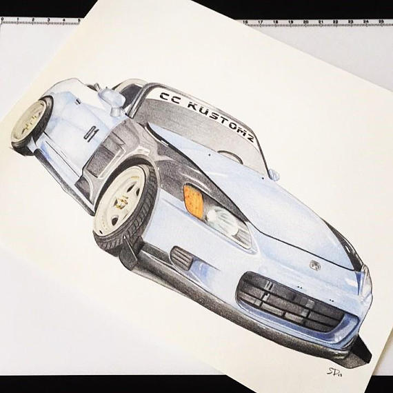 570x570 Custom Car Drawing