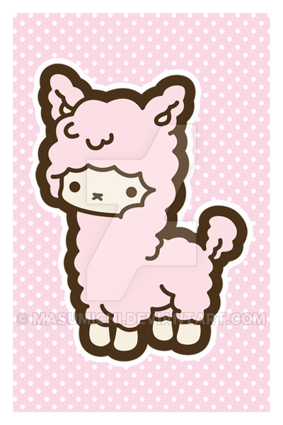 400x600 Alpaca Postcard By Masumichi