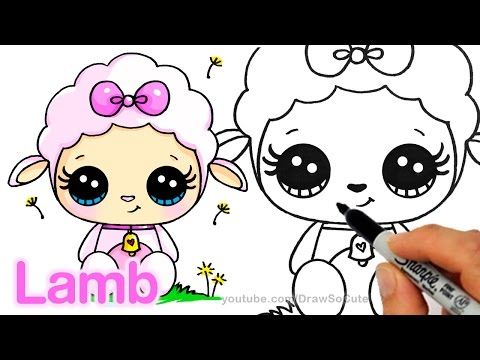 480x360 Nice How To Draw A Cute Lamb Step By Step Easy