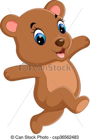 301x470 Illustration Of Cute Baby Bear Cartoon Vector