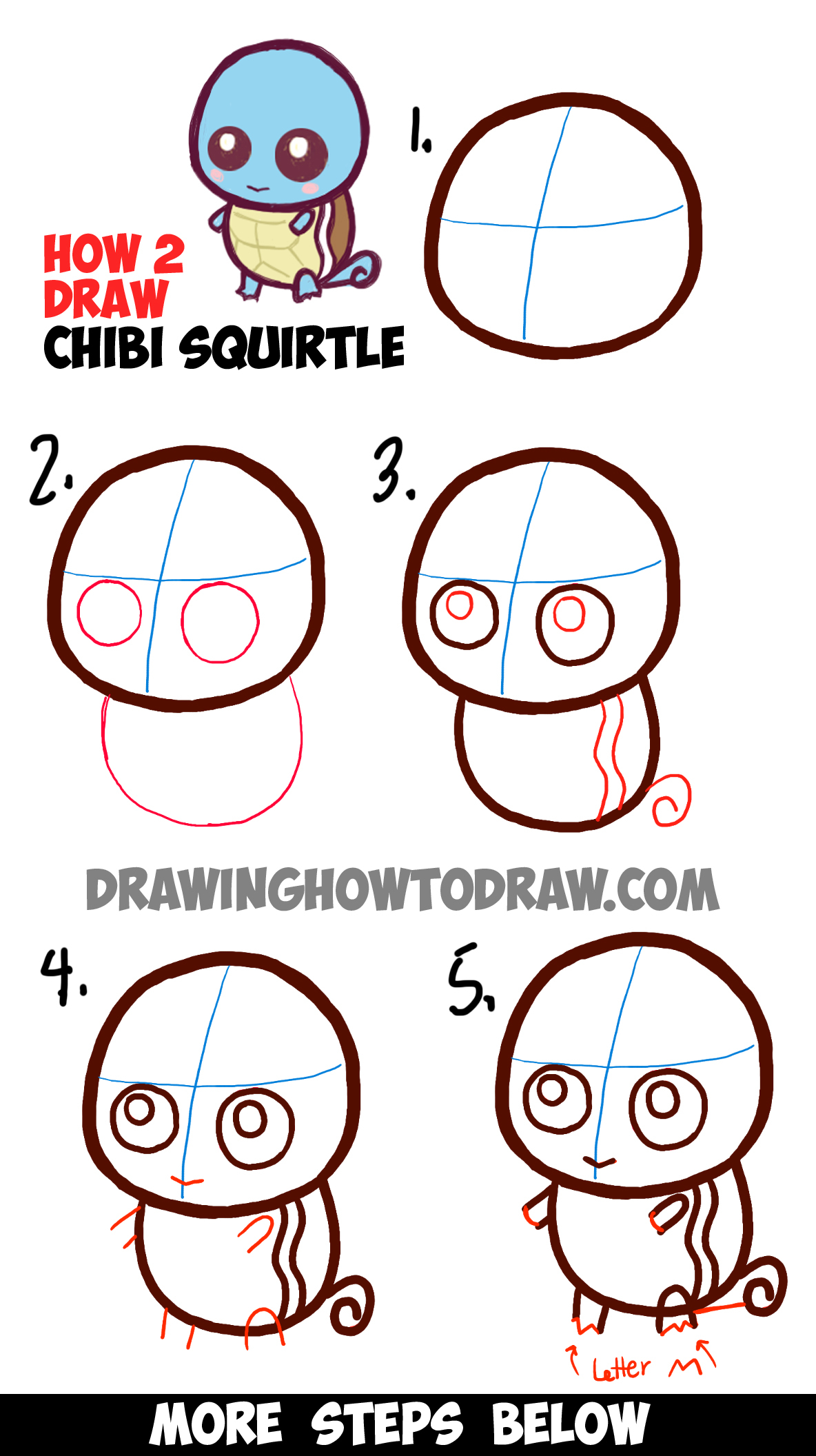 1184x2112 Simple Baby Face Drawing How To Draw Cute Baby Chibi Squirtle