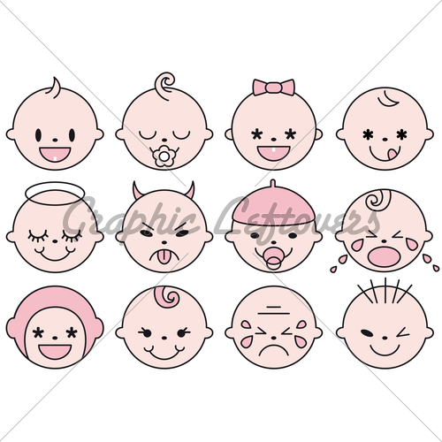 500x500 Baby Faces Vector.jpg Baby Face Baby