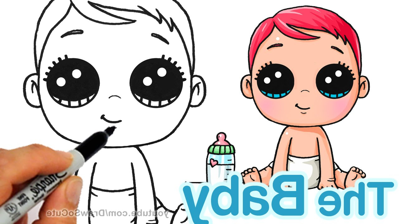Cute Baby Girl Drawing at GetDrawings | Free download