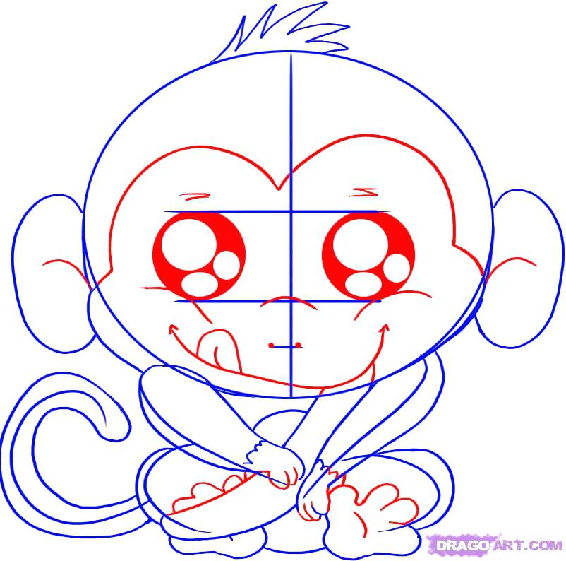 802x794 Monkey Drawing Cute Coloring Pages Alluring Cute Baby Monkey