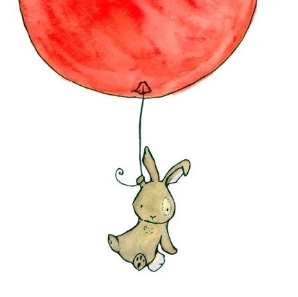 430x429 More Red Balloons A Fantastic Red Balloon Carries This Cute