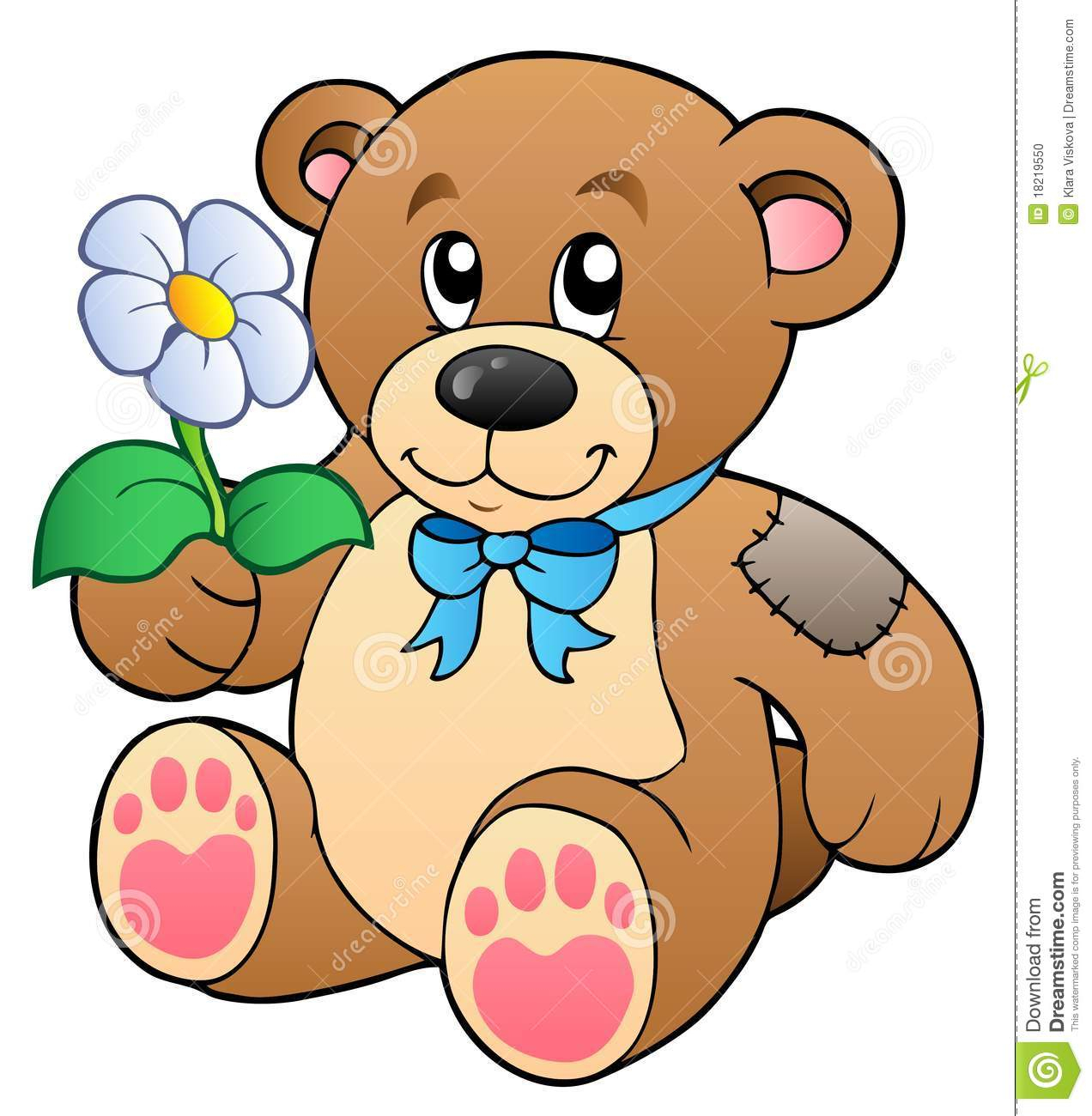 1272x1300 Teddy Bear Drawing With Heart And Flowers