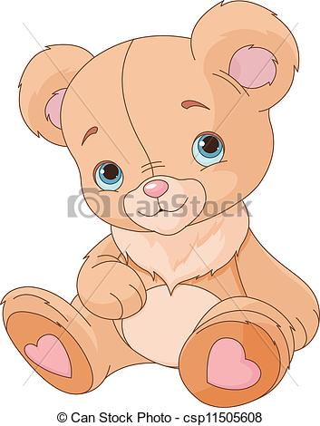 353x470 Cute Teddy Bear. Teddy Bear Against White Background Vector