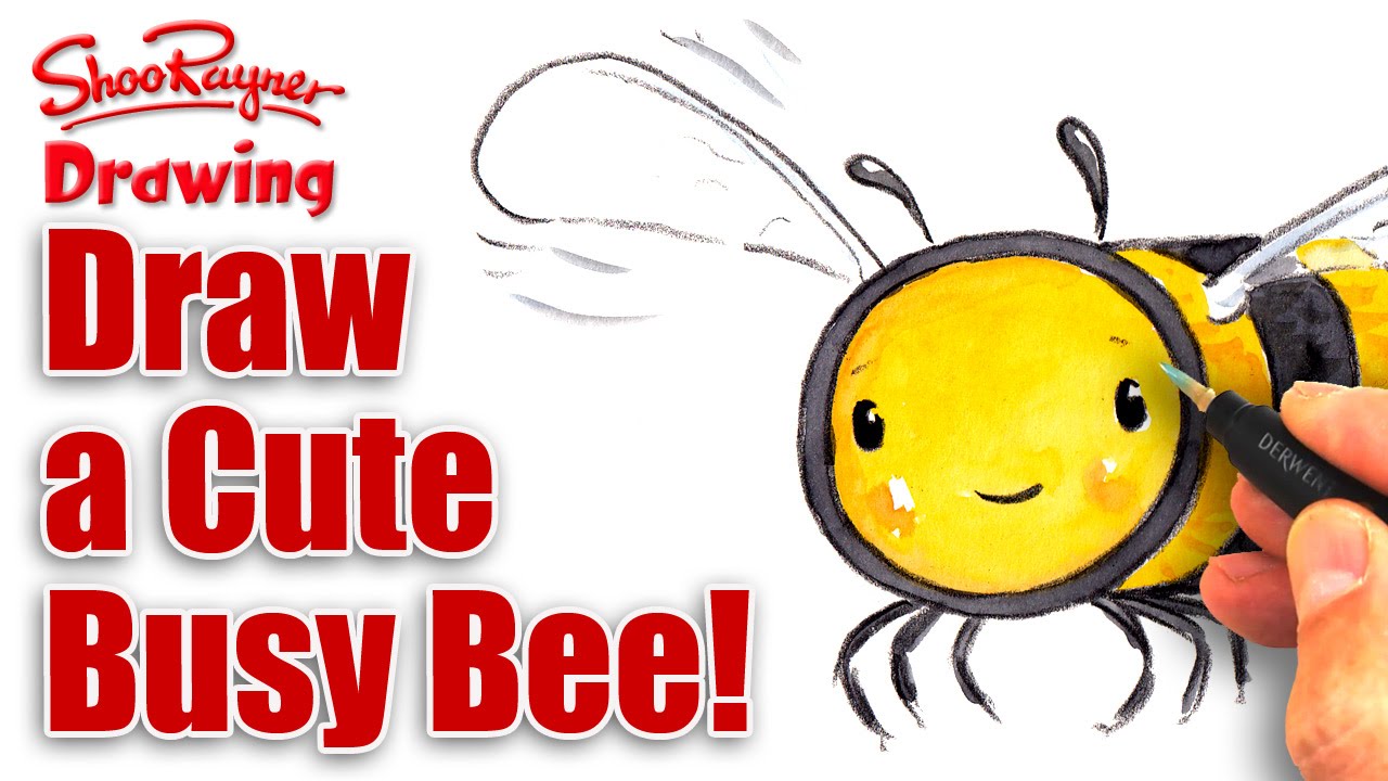 1280x720 How To Draw A Cute Busy Bee