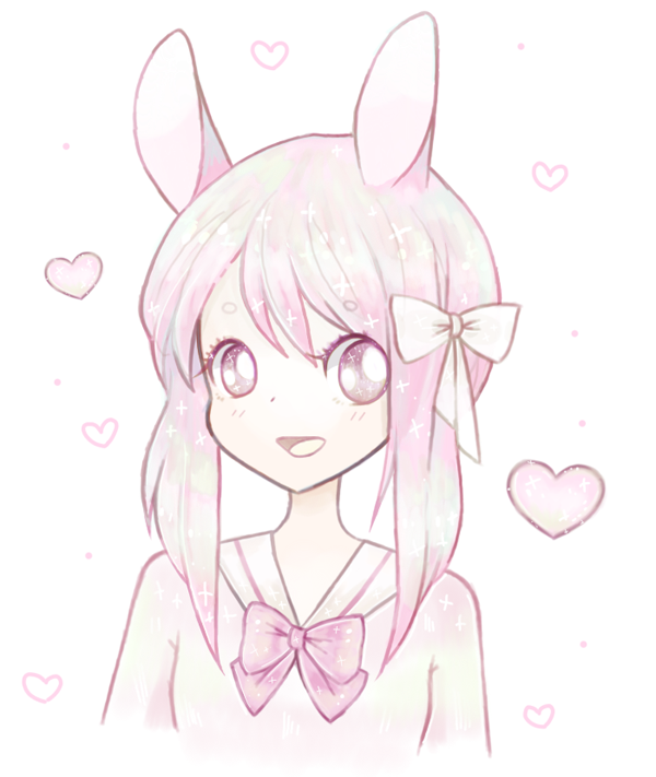 600x711 Cute Bunny By Marui Tan