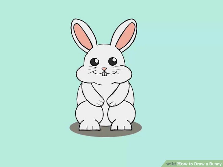 728x546 How To Draw A Bunny 13 Steps (With Pictures)