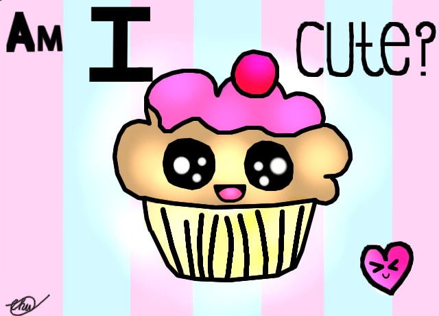 640x460 Cup Cake Am I Cute By Chupa2009 (Cartoons Drawing)