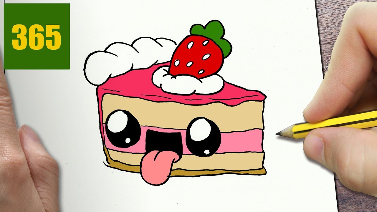 1280x720 How To Draw A Cake Cute, Easy Step By Step Drawing Lessons