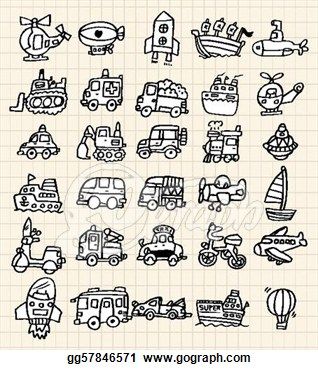 318x370 Hand Draw Cute Car Element