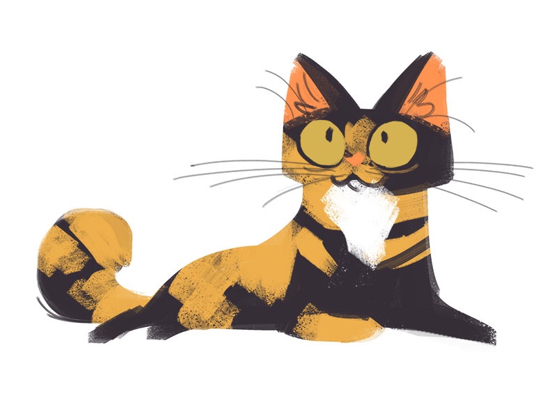 800x565 272 Calico Sketch Character Design