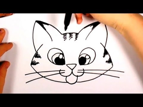 480x360 How To Draw A Cute Kitten Face