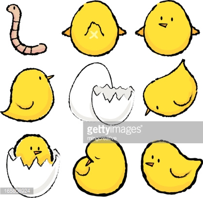 419x409 Little Chickensird Icon Set,make In Adobe Illustrator Ai8 File