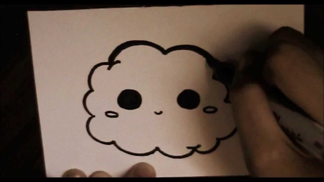 1280x720 How To Draw A Cute Cloud.