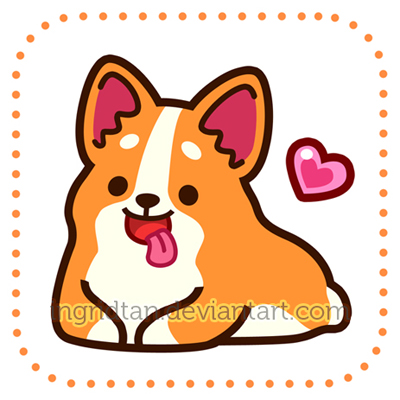 Cute Corgi Drawing at GetDrawings | Free download