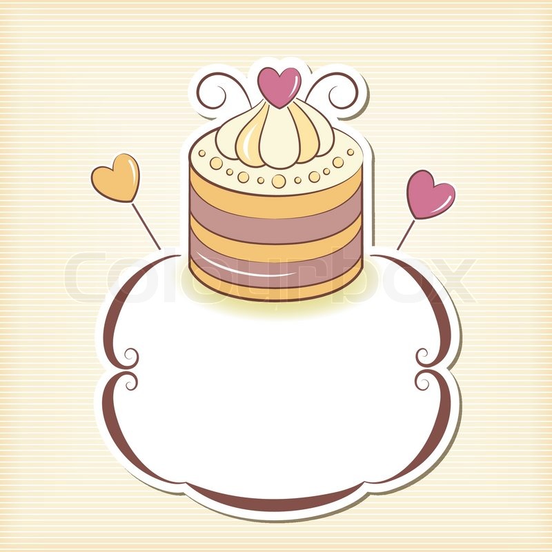 800x800 Cute Cupcake Design Frame Stock Vector Colourbox