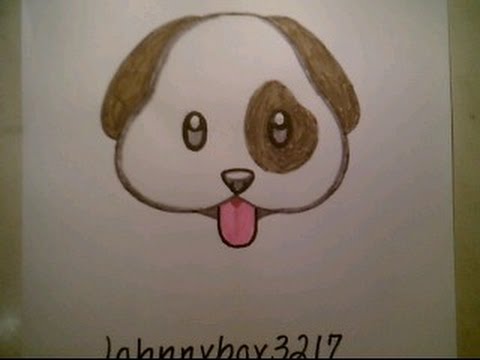 480x360 How To Draw Emoji Dog Faces For Kids Cat Beginners Easy Cute Dog