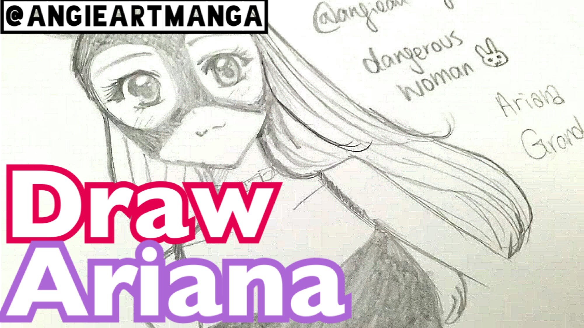 2001x1125 How To Draw Ariana Grande